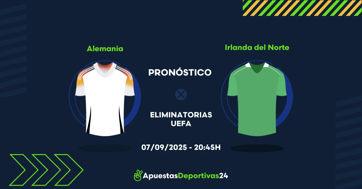 Pronóstico de apuestas Alemania vs Irlanda del Norte (07/09/25)