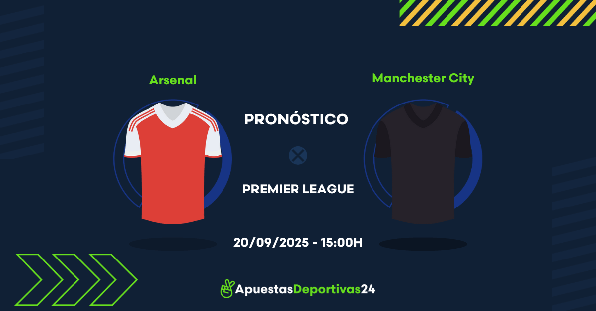 Pronóstico de apuestas Arsenal vs Manchester City (21/09/25)