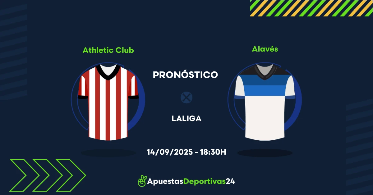 Pronóstico de apuestas Athletic Bilbao vs Alavés (13/09/25)