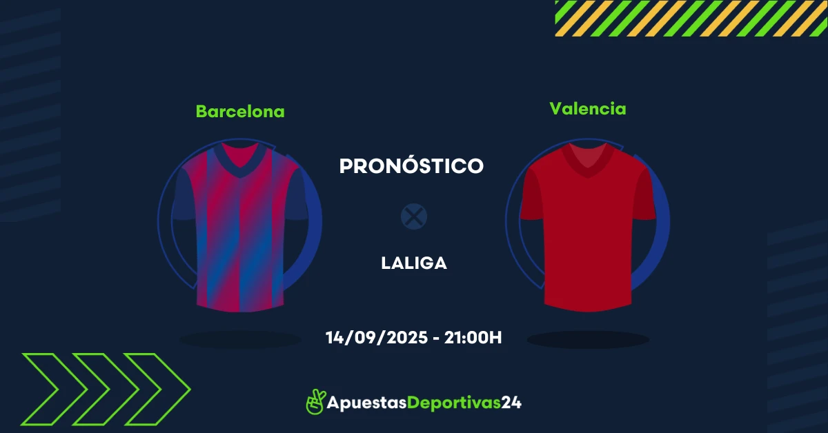 Pronóstico de apuestas Barcelona vs Valencia (14/09/25)