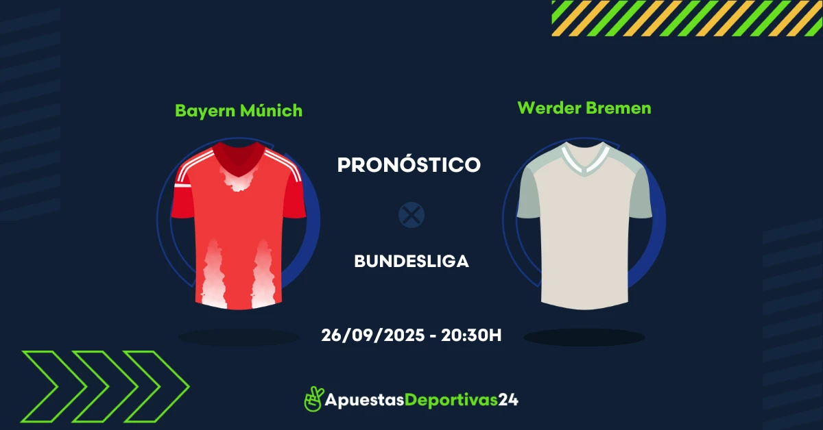 Pronóstico de apuestas Bayern Múnich vs Werder Bremen (26/09/25)