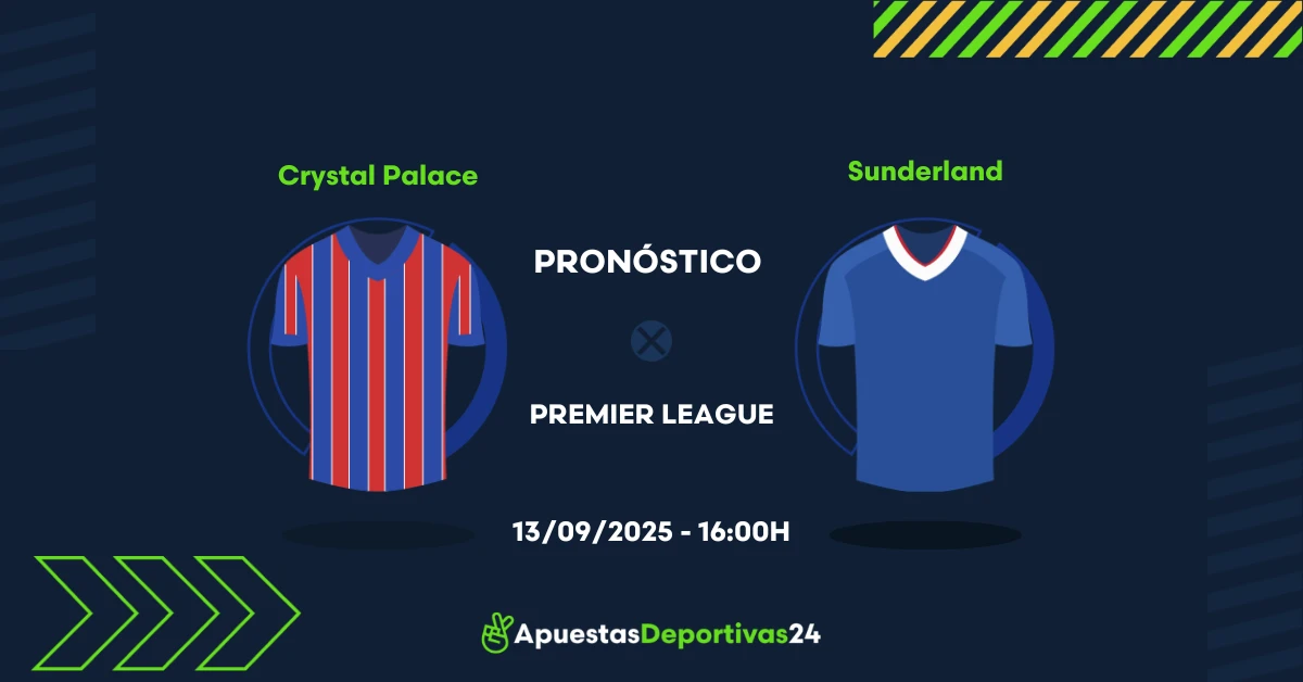 Pronóstico de apuestas Crystal Palace vs Sunderland (13/09/25)