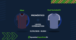Pronóstico de apuestas Eibar vs Real Sociedad B – 21/09/2025