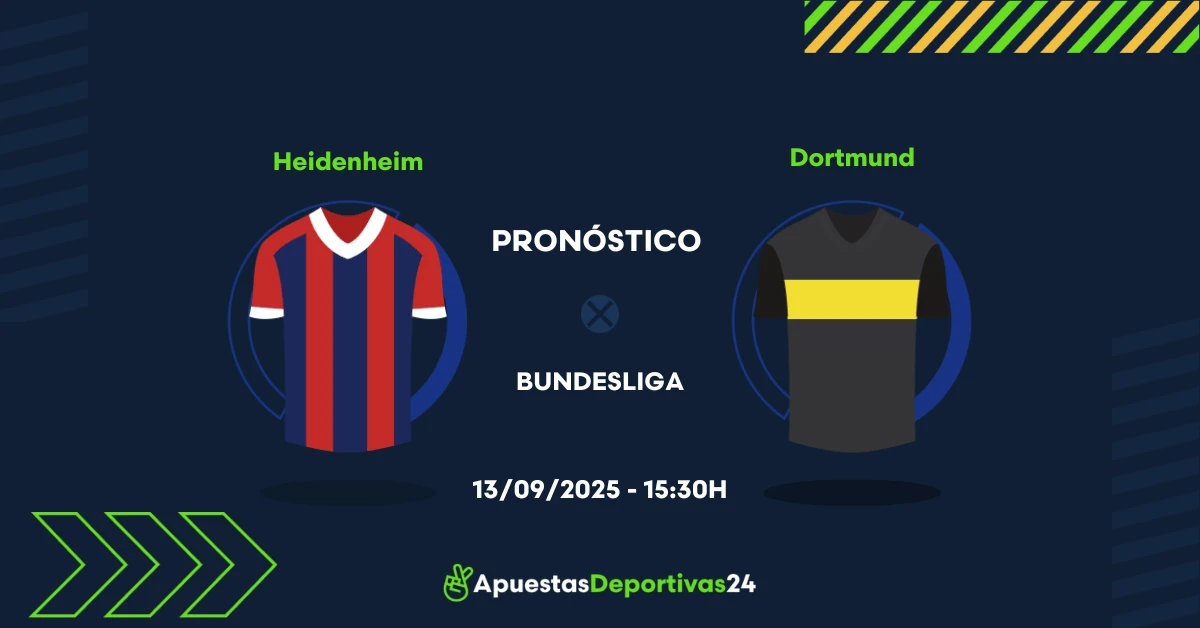 Pronóstico de apuestas Heidenheim vs Borussia Dortmund (13/09/25)
