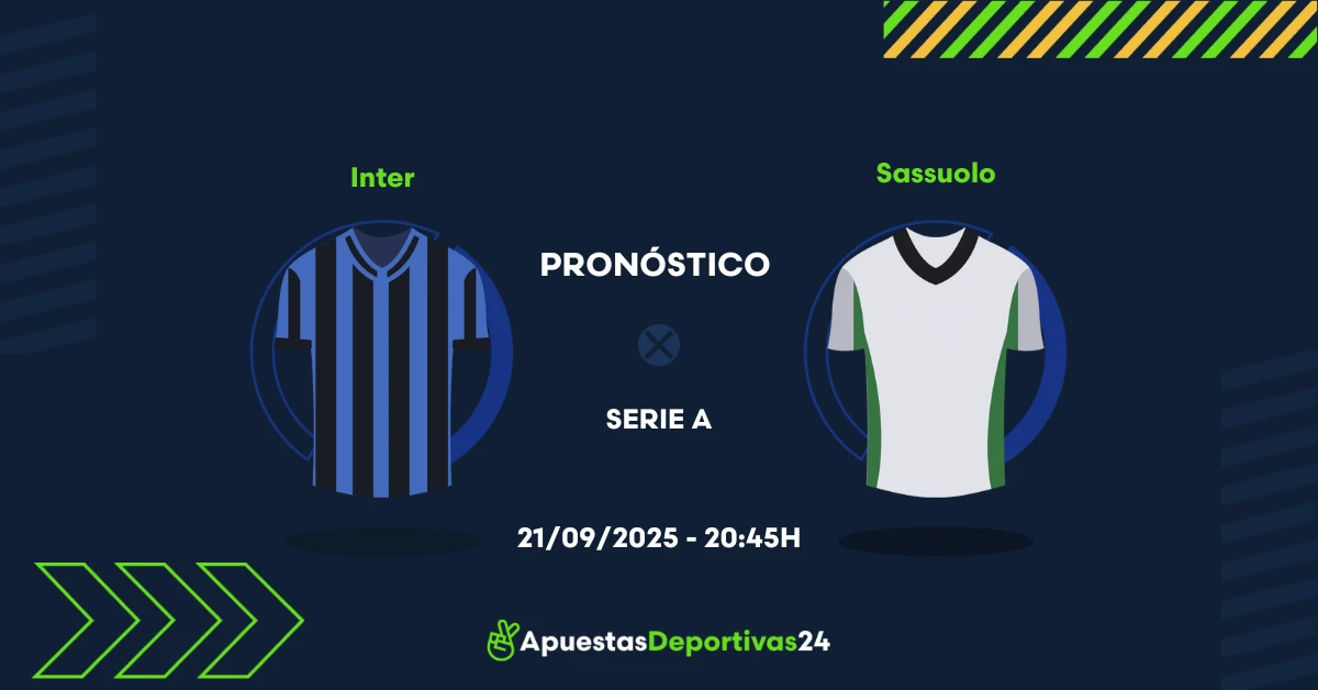 Pronóstico de apuestas Inter vs Sassuolo - Serie A (21/09/25)