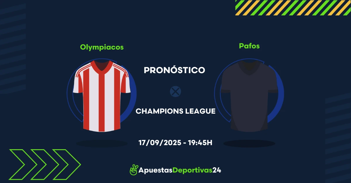Pronóstico de apuestas Olympiakos vs Pafos (17/09/25)