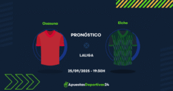 Pronóstico de apuestas Osasuna vs Elche (25/09/25)