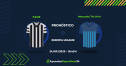 Pronóstico de apuestas PAOK vs Maccabi Tel Aviv (24/09/25)
