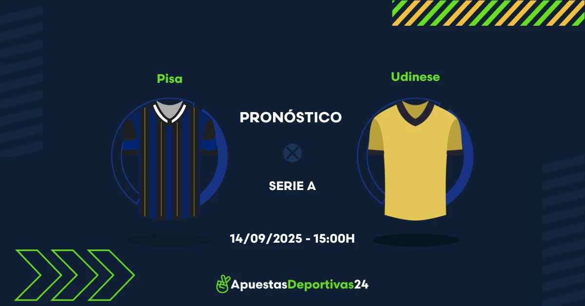 Pronóstico de apuestas Pisa vs Udinese (14/09/25)