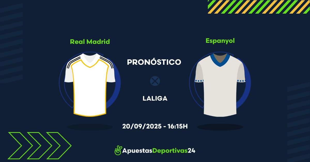 Pronóstico de apuestas Real Madrid vs Espanyol (20/09/25)