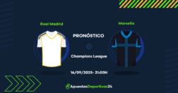 Pronóstico Real Madrid vs Marseille (16/09/25) - Apuestas y Cuotas