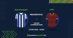 Pronóstico de apuestas al Real Sociedad B vs Cádiz 07/09/2025