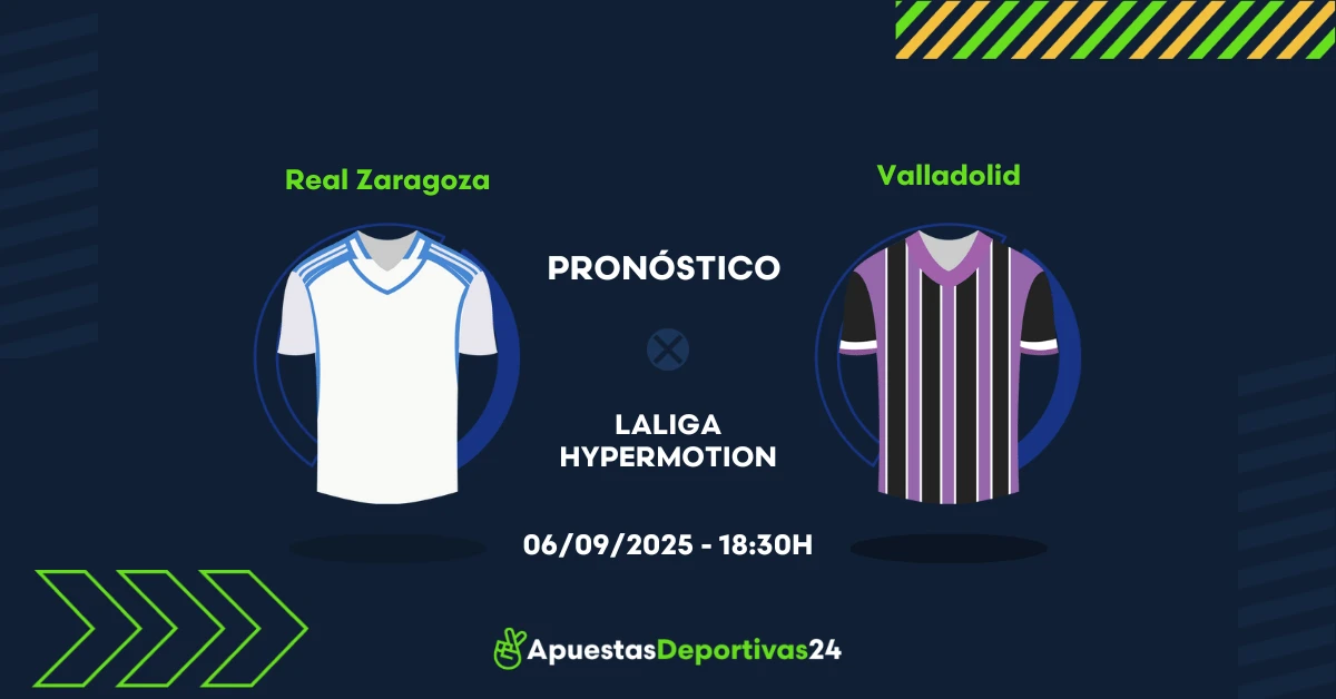 Pronóstico de apuestas al Real Zaragoza vs Valladolid 06/09/2025