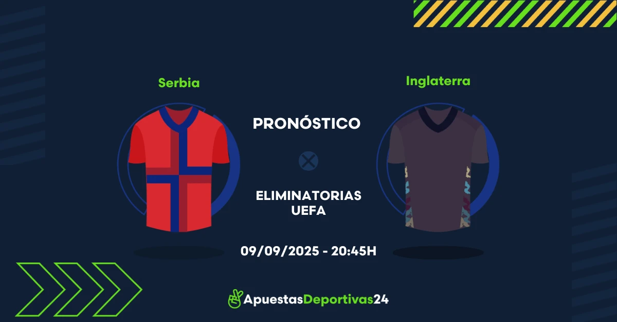 Pronóstico Serbia vs Inglaterra (09/09/25) - Apuestas y Cuotas