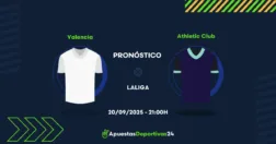 Pronóstico de apuestas Valencia vs Athletic Bilbao (20/09/25)
