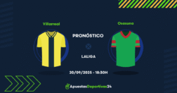 Pronóstico de apuestas Villarreal vs Osasuna (20/09/25)