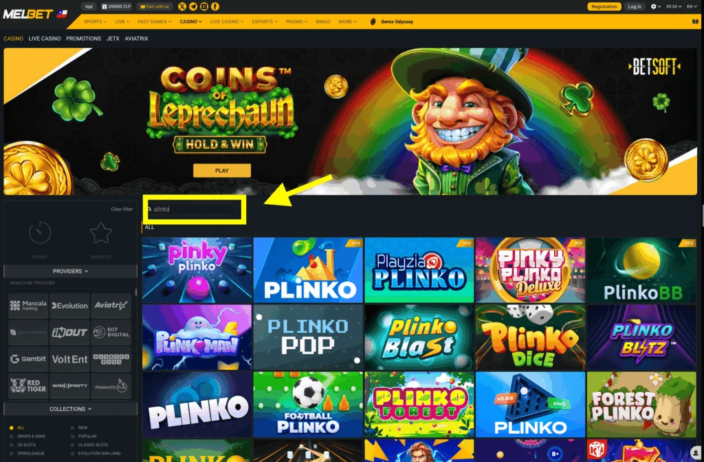 plinko melbet