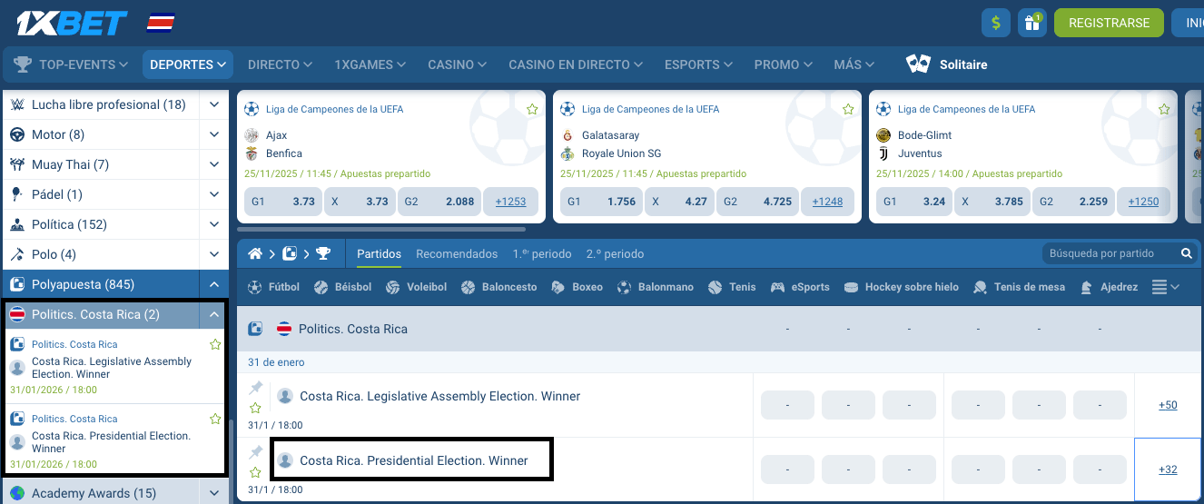 Apuestas a las elecciones presidenciales y legislativas de Costa Rica 2026 – Cuotas y favoritos