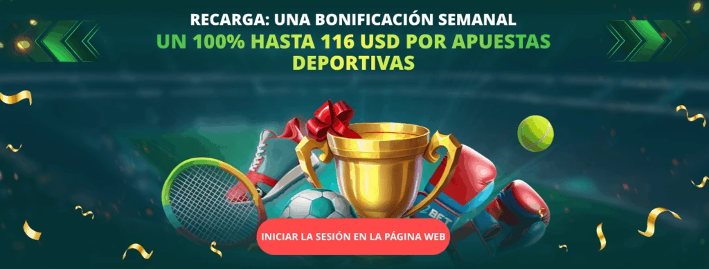 22BET LATAM – Reload del viernes 100% hasta 116 USD (sports)