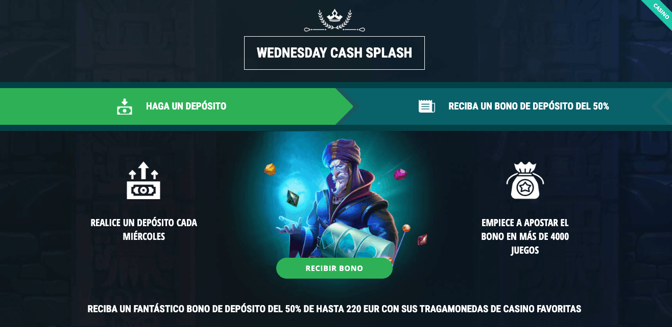 22BET ¡Cash Splash los Miércoles!