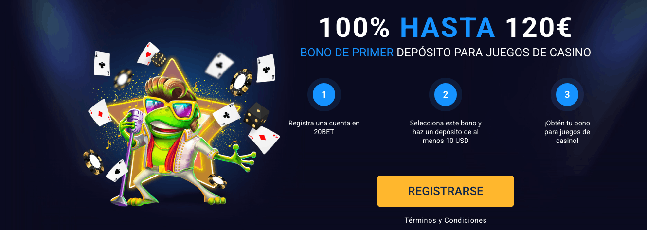 Bono de Bienvenida 20Bet: 122 USD con el primer depósito