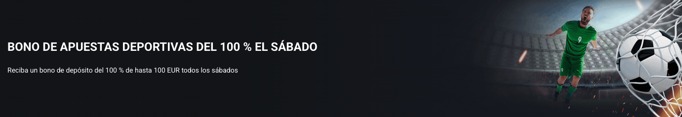 Bono de apuestas deportivas del 100% el Sábado en BetLabel