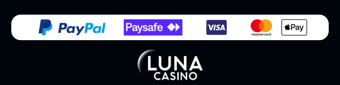 Métodos de pago de Luna Casino